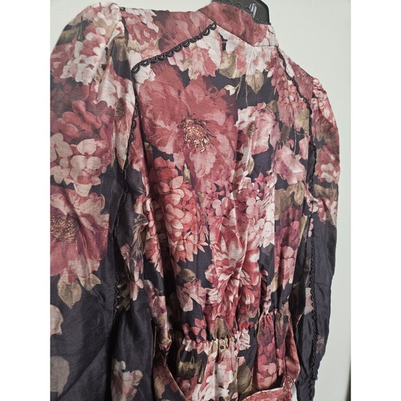 Sz 4 - Ever New Peyton Belted Long Sleeve Button Front Maxi Dress MSRP $209 - Picture 13 of 13